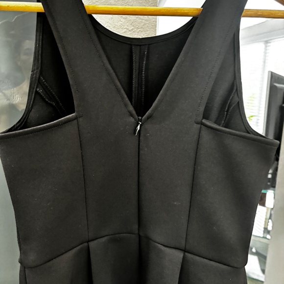 Madewell Fit & Flare Scuba Dress - Black Size 0 - Picture 8 of 11
